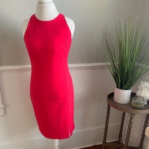 Bright Pink Calvin Klein MIDI Dress - Size 6
